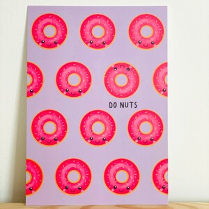 Ansichtkaart 'Do Nuts' | Dik 350 gramas de papelão | Enkelzijdig Mat Gelamineerd | Onderdeel 'Do Nuts Collectie'