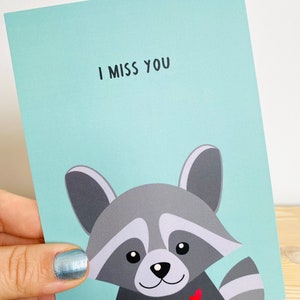 Ansichtkaart 'I Miss You'  | Dik 350grams karton | Enkelzijdig Mat Gelamineerd | Onderdeel 'Do Nuts Collectie'