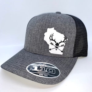Any State Deer Skull and Arrows Snap Back Hat | Bow Hunting | Deer | Buck |