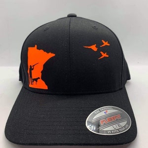 State PHEASANT Hunting Fitted Black Flexfit Hat