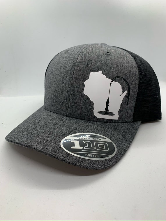 Any State Ice Fishing Snapback Adjustable Hat in Multiple Color Options | Crappie | Walleye | Northern Pike | Large Mouth Bass 