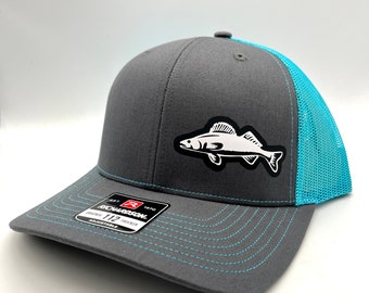 Walleye Fishing Snap Back Adjustable Hat with Multiple Hat Options