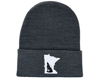 Gorro de inverno com punho dobrável para caça de coiotes em qualquer estado | Gorro |