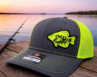 Crappie Fishing Hat – Custom Snapback Trucker Hat (Richardson 112 / Flexfit 110, Multiple Colors) Personalize to Your State