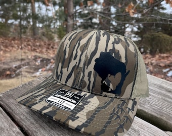 Custom Turkey Hunting Snapback Trucker Hat-Choose Your State and Color