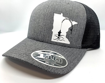 ANY STATE Summer Fishing Snapback Adjustable Hat in Multiple Color Options/Flexfit/Richardson