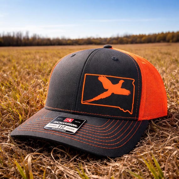 Custom Pheasant Hunting Hat | Any State Upland Bird Hunter Trucker Hat | Richardson 112 Snapback | Bird Hunting Gift for Men