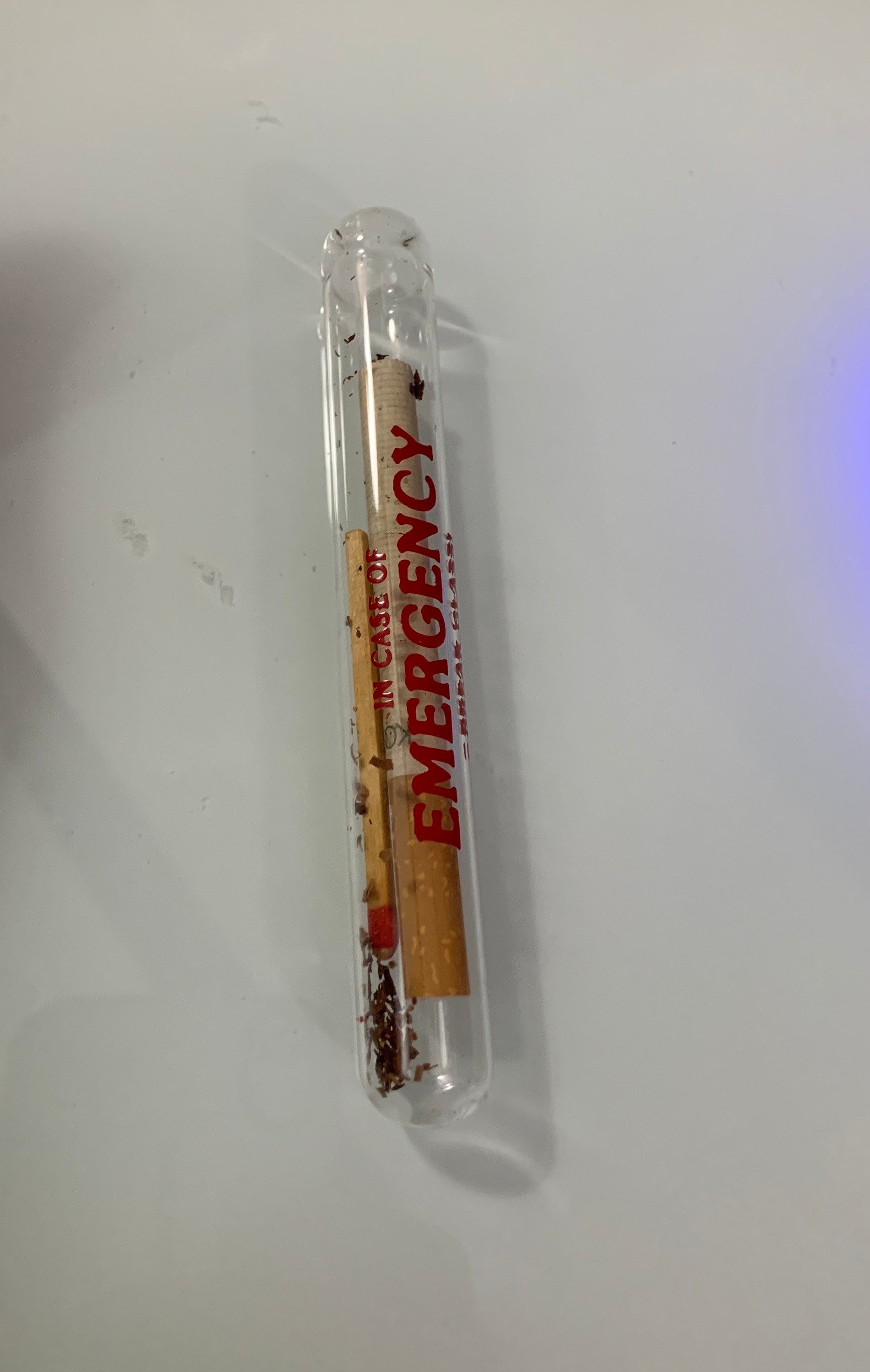 break in case of emergency cigarette Kool Cigarette Break Glass in Case of Emergency With Match