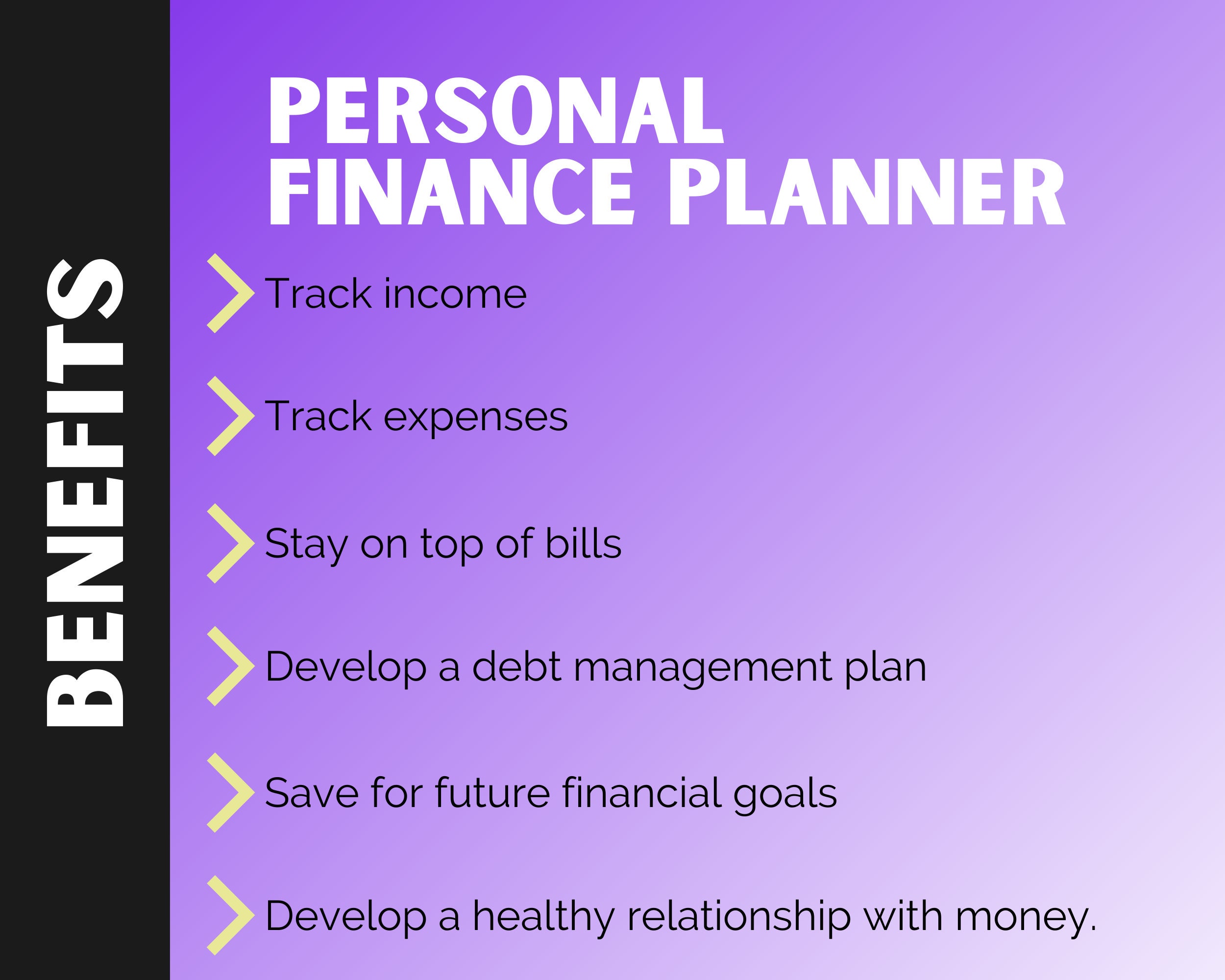 Personal Finance Planner Printable Budget Binder Debt Etsy