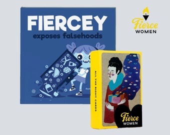 Fiercey Exposes Falsehoods picture book + Fierce Women Card Game BUNDLE