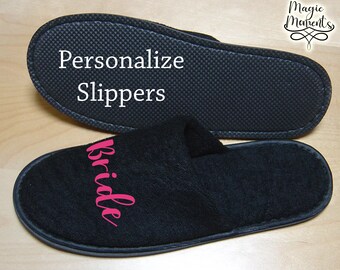 personalized house slippers