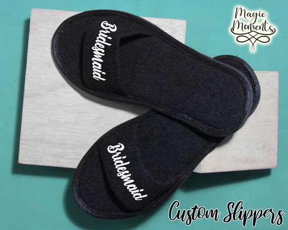 open toe spa slippers