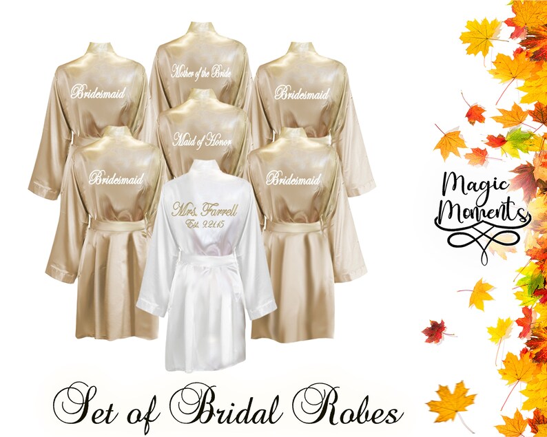 bridesmaid robes set of 6