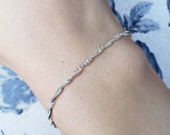 Twisted Chain Bracelet | .925 Sterling Silver (6.5 Twisted Chain Bracelet | .925 Sterling Silver (6.5