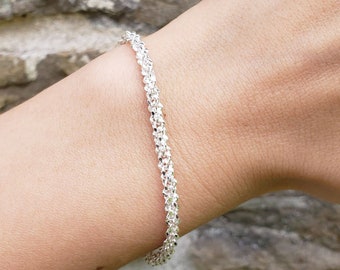 Margherita Chain Bracelet | .925 Sterling Silver (6.5", 7", 7.5" + 8" lengths)