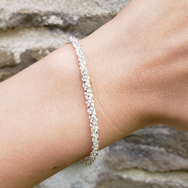 Margherita Chain Bracelet | .925 Sterling Silver (6.5", 7", 7.5" + 8" lengths)