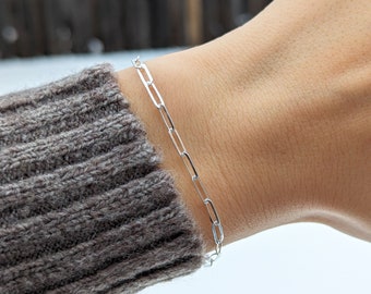 【Shapes Studio】Silver Paperclip Chainブレスレット Shapes Studio】Silver Paperclip Chainブレスレット (Shapes