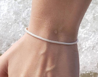 Foxtail Bracelet | .925 Sterling Silver (6", 6.5", 7", 7.5" + 8" lengths)