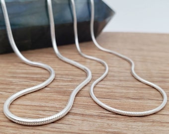 Snake Chain Necklace | .925 Sterling Silver (16", 18", 20", 22", 24", 30", 36" lengths)