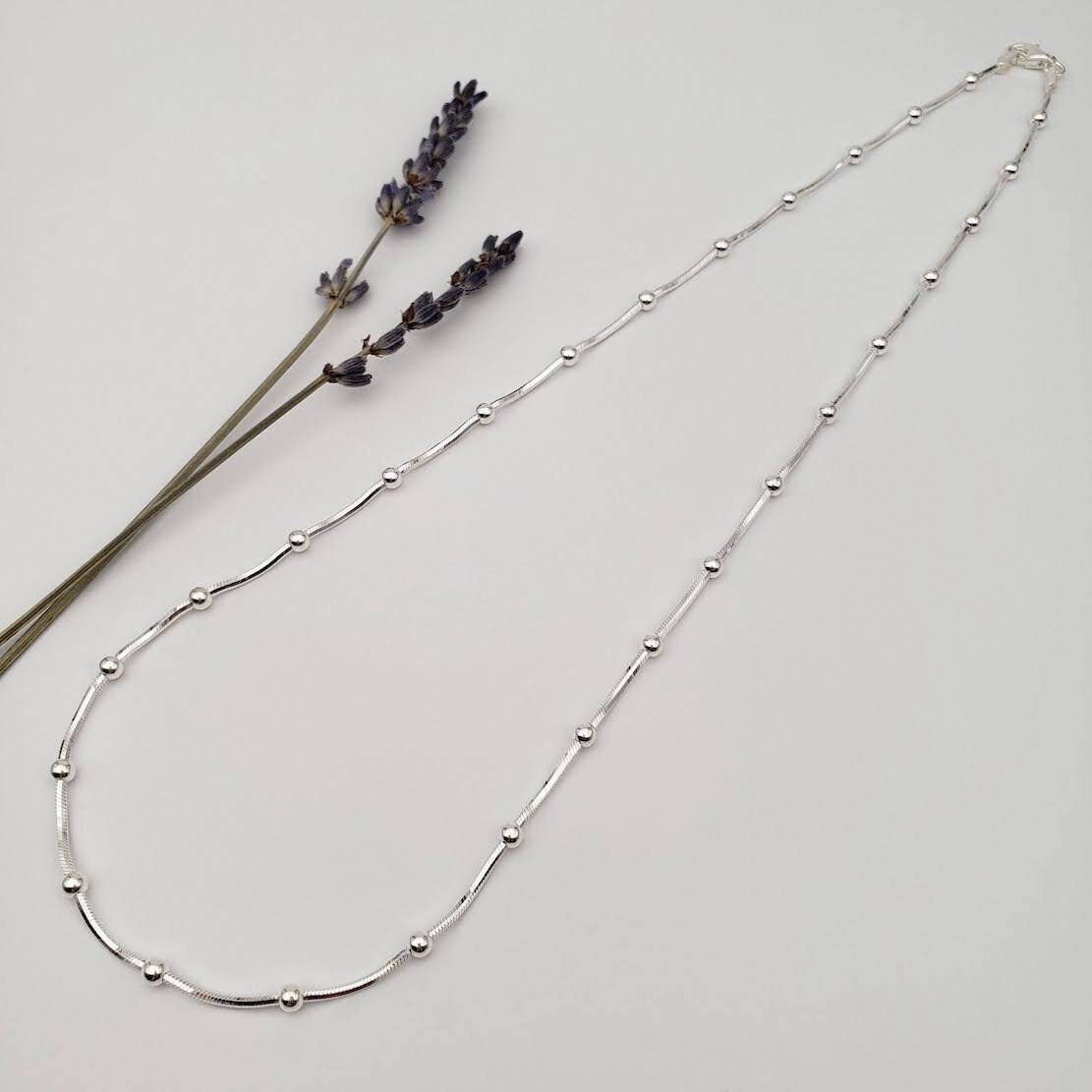 Snake Ball Chain Necklace (fine) | .925 Sterling Silver (18