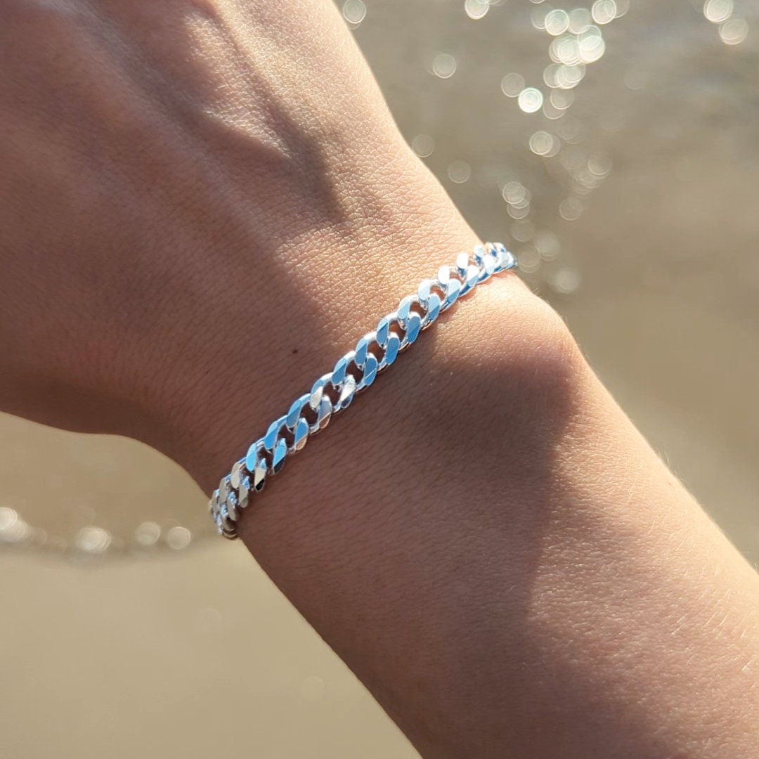 5.6mm Curb Chain Bracelet | .925 Sterling Silver (6.75 5.6mm Curb Chain Bracelet | .925 Sterling Silver (6.75