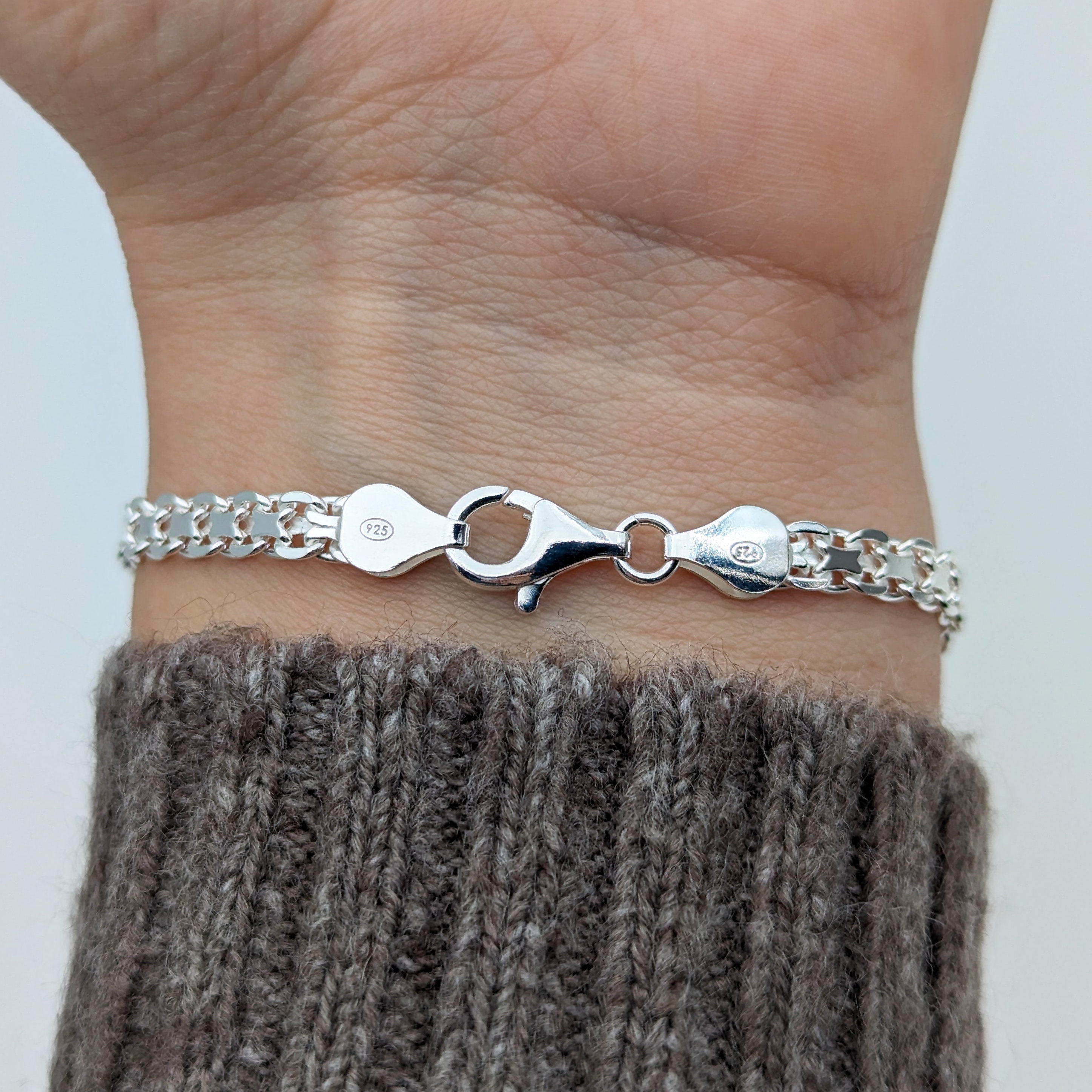 5mm Bismark Chain Bracelet | .925 Sterling Silver (6.5 5mm Bismark Chain Bracelet | .925 Sterling Silver (6.5