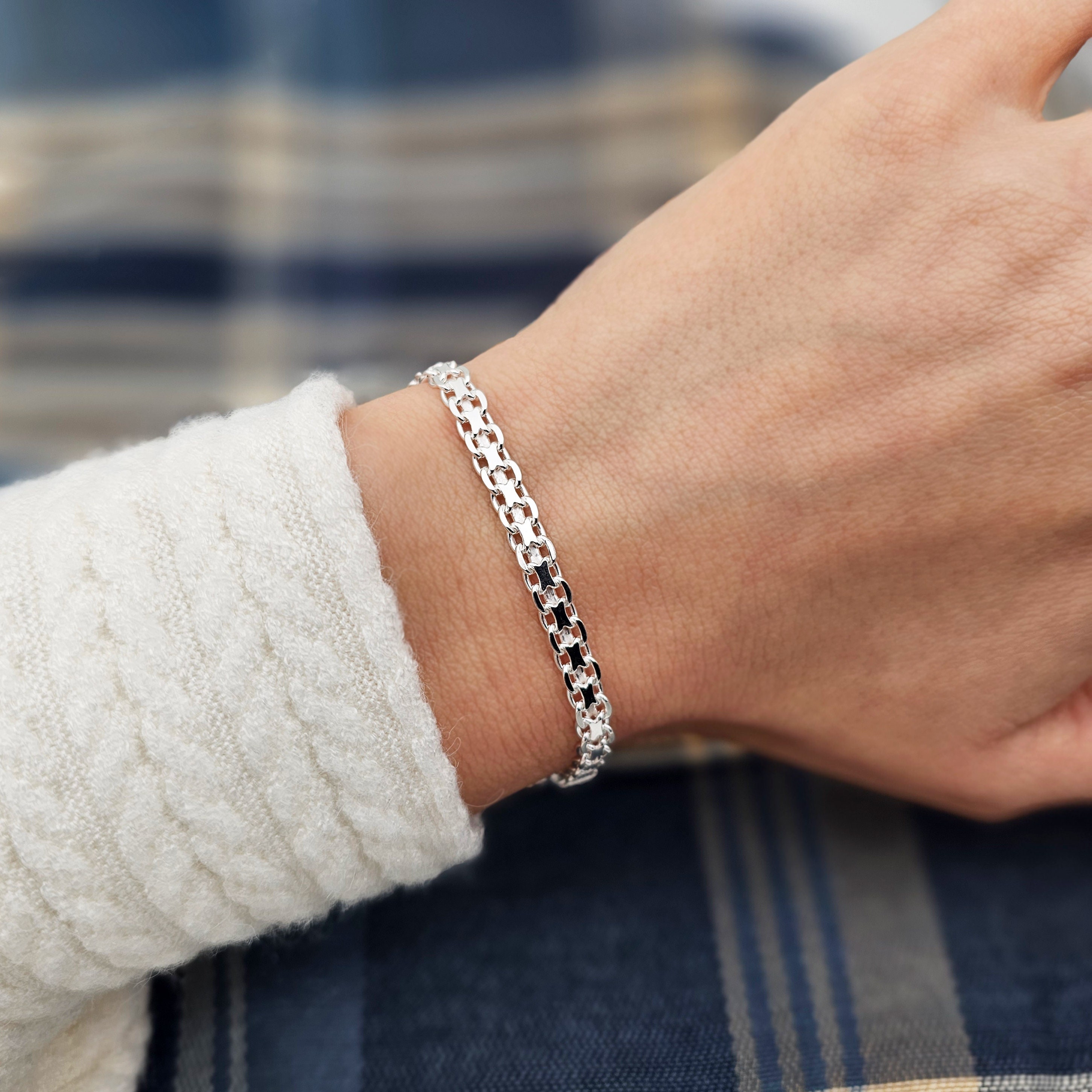 5mm Bismark Chain Bracelet | .925 Sterling Silver (6.5 5mm Bismark Chain Bracelet | .925 Sterling Silver (6.5