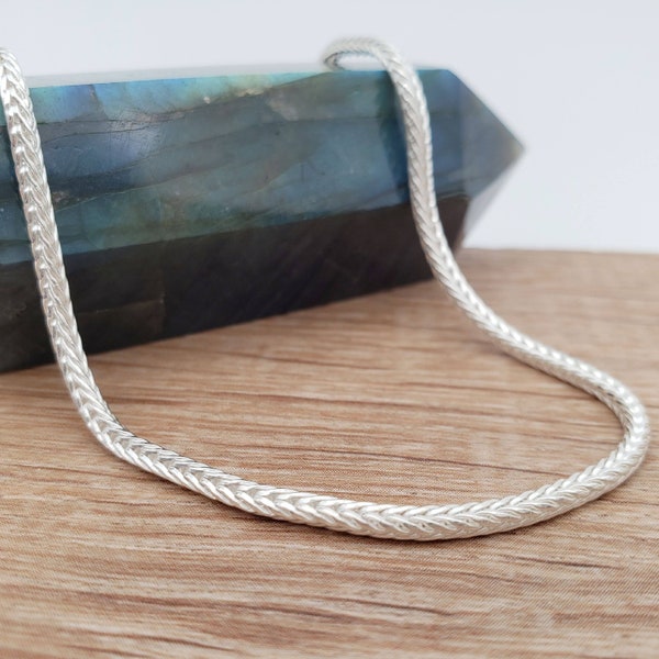 2.1mm Foxtail Chain | .925 Sterling Silver (18", 20" + 22" lengths)