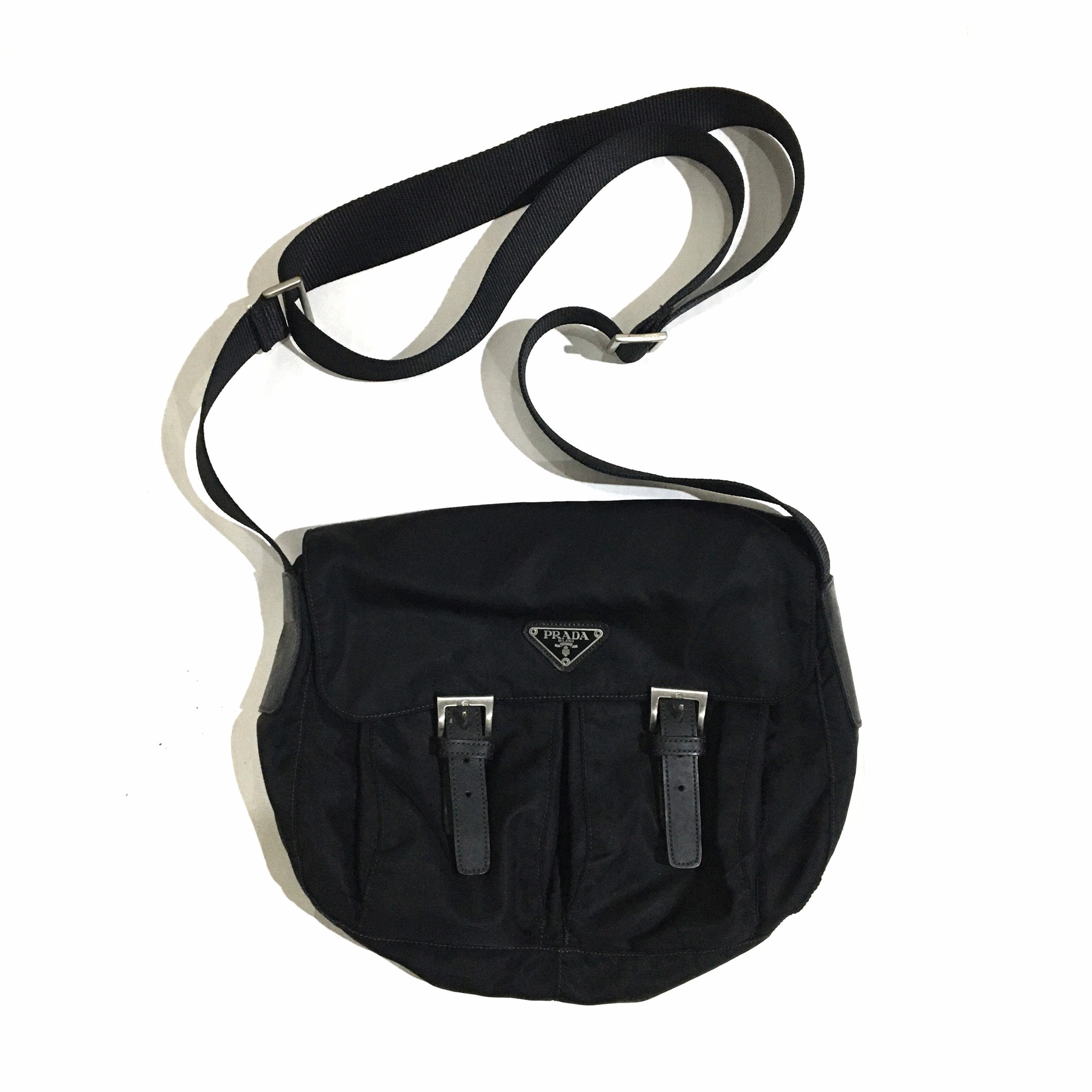 Vintage Prada Nylon Tessuto Crossbody Bag | Etsy