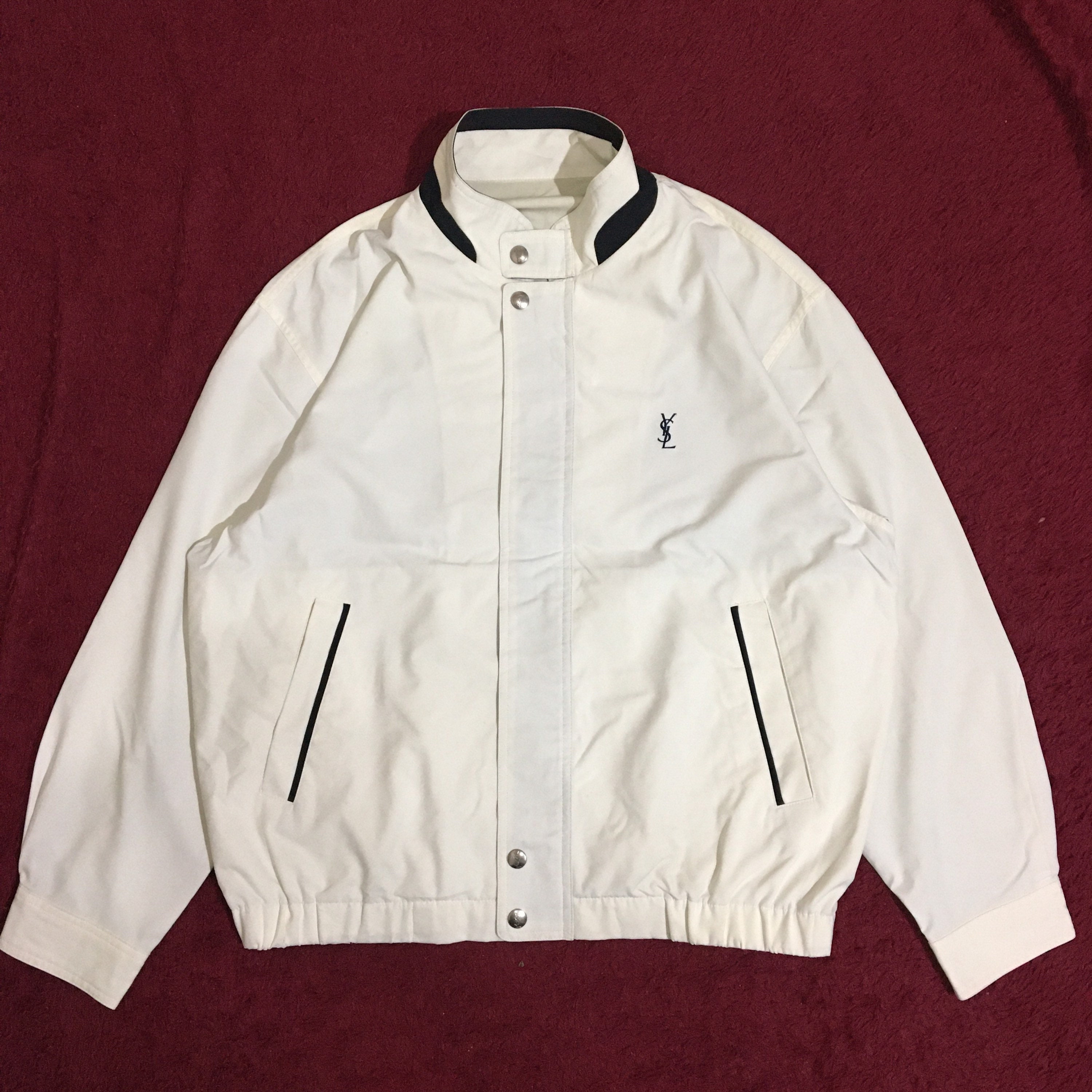 Vintage YSL Yves Saint Laurent Bomber Light Jacket Etsy