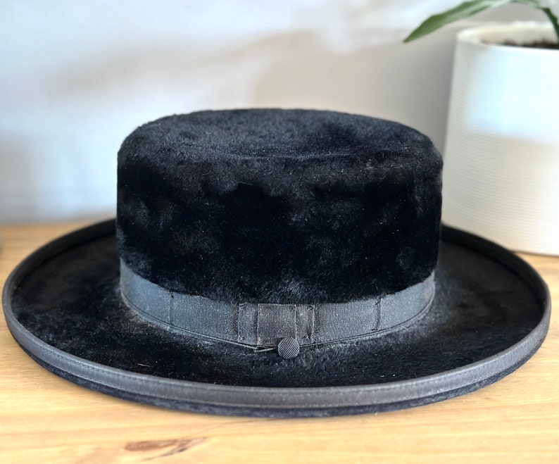 Vintage Morson Hasidic Samet Beaver Fur Hat by Krausz Hatters - Etsy