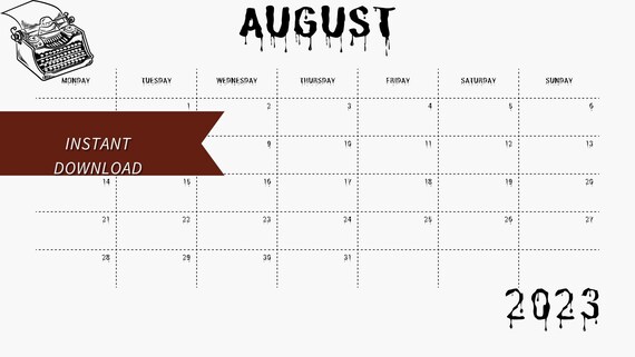 Wednesday Addams 2023 Calendar Wednesday Adams Digital Download - Etsy