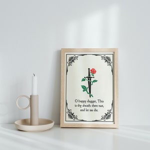Romeo And Juliet Digital Wall Art | Shakespeare Digital Download