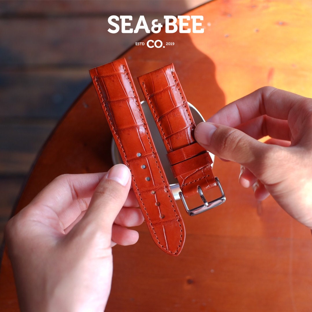 Double ridge watch strap hot sale