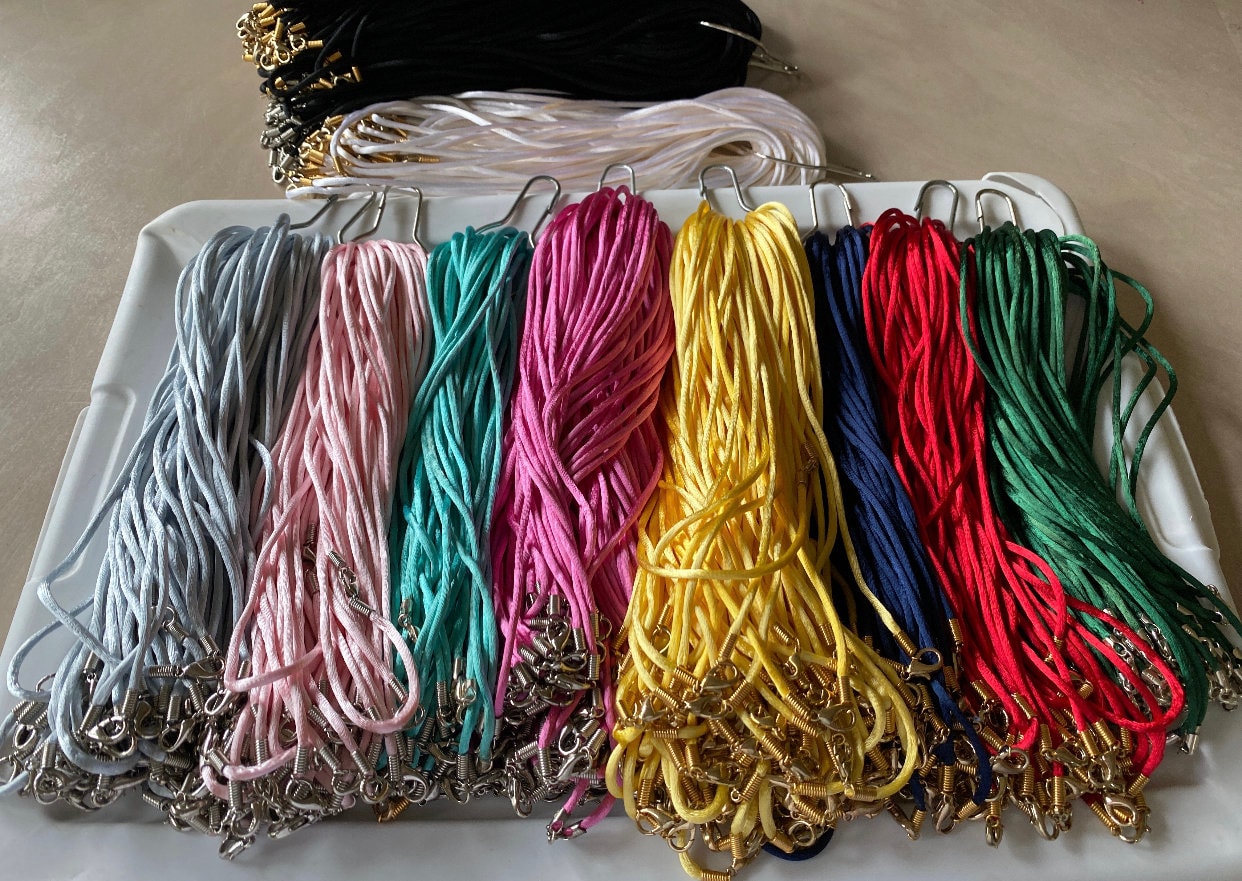 2mm Silk Cord Necklace 1618 assorted Colors Etsy