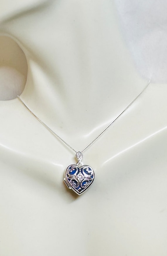 Sterling Silver Rhodium-plated Genuine Diamond 15… - image 1