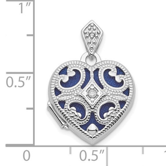Sterling Silver Rhodium-plated Genuine Diamond 15… - image 8