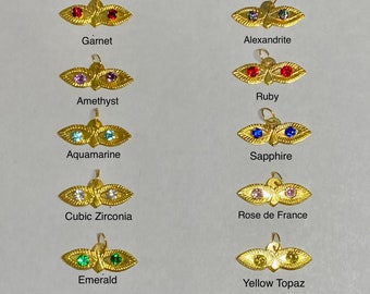 14 Karat Gold Santa Lucia saint Lucy 