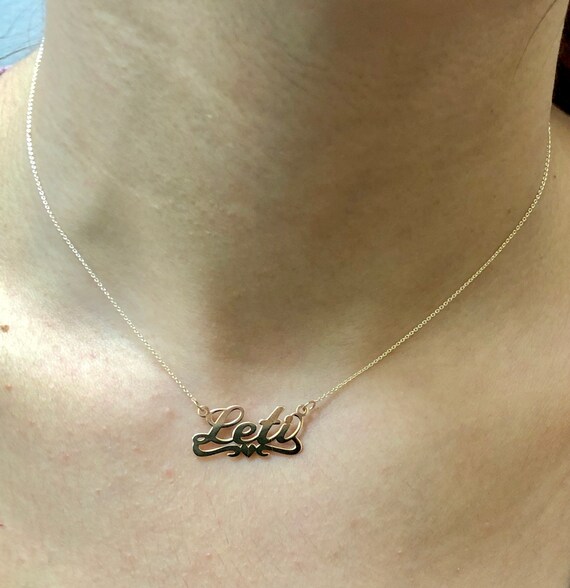 14 karat gold online personalized name necklace