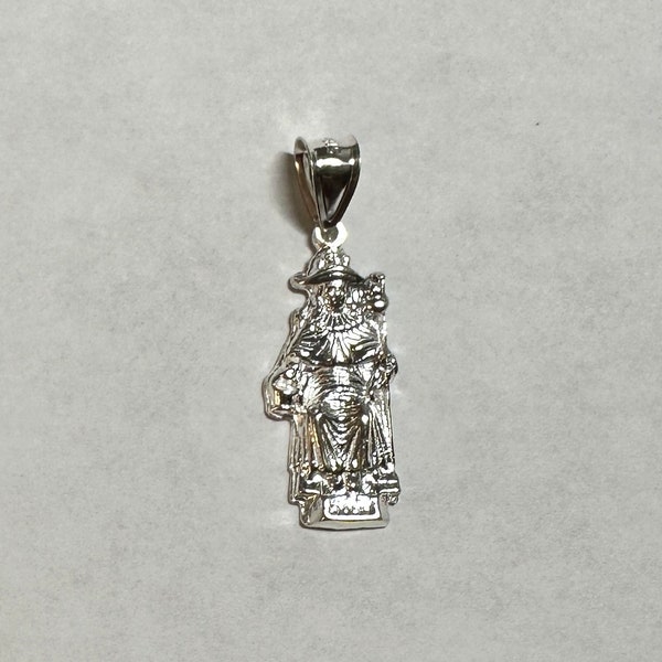 Sterling Silver 925 Santo Niño de Atocha Pendant