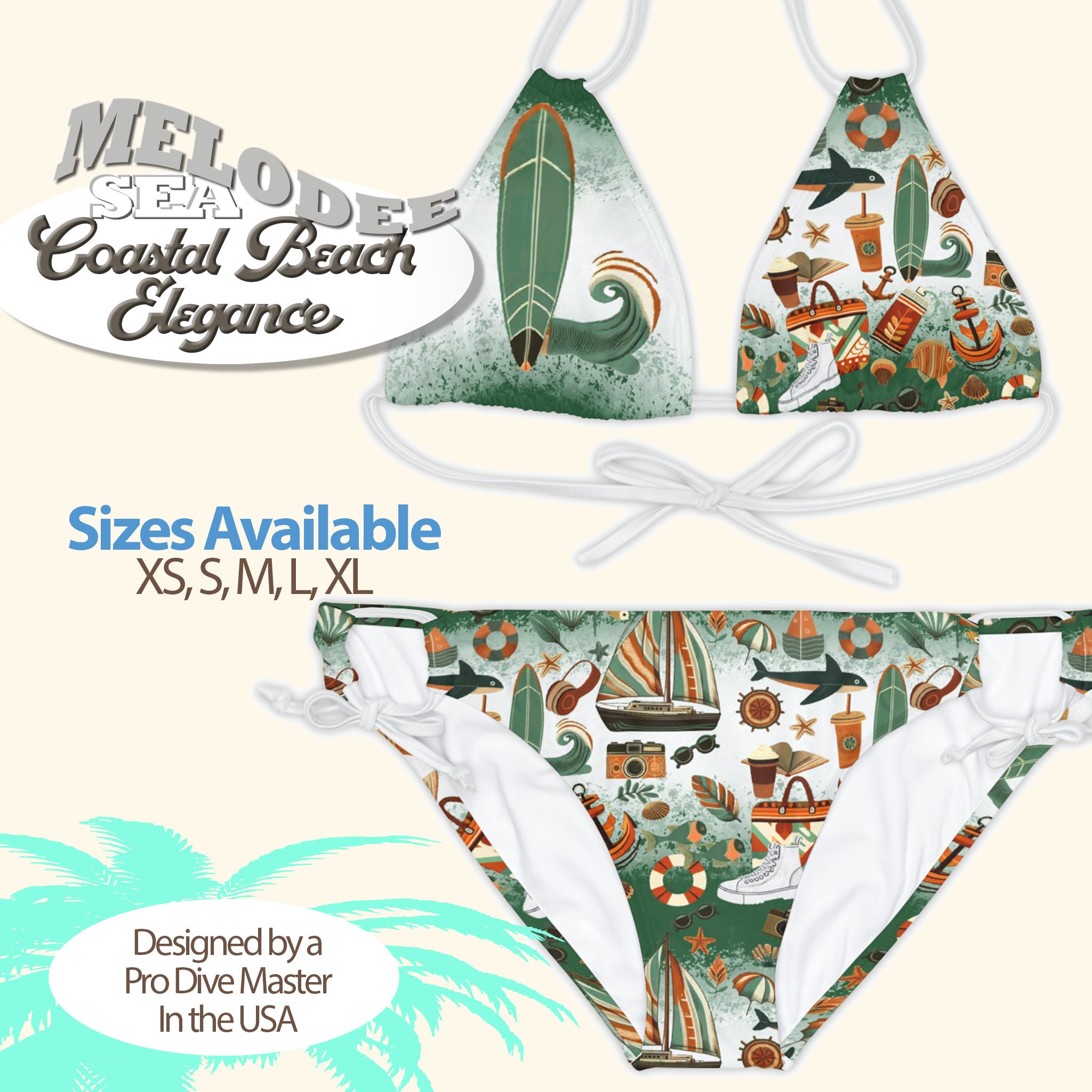 Agave Green Micro Bikini String Swimwear, Minimal Coverage Top, Micro Bikini,  Black Bikini Top for Sunbathing, Tiny Bikini, Olive Green 