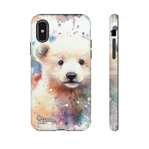Arctic wildlife Baby Polar bear Tough Cases for Apple iPhone, Samsung Galaxy, and Google Pixel devices