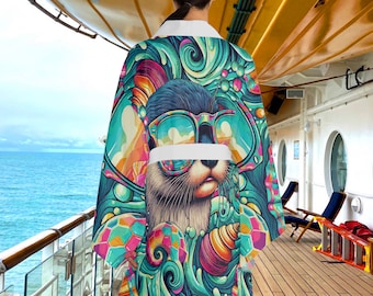Baby Cool Sea Otter Gelato Paradise Resort Style Swim Suit Cover Up Wrap