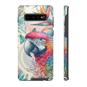 Macaw Parrot Forest Friend phone case for the Samsung Galaxy iphone and Google Pixel
