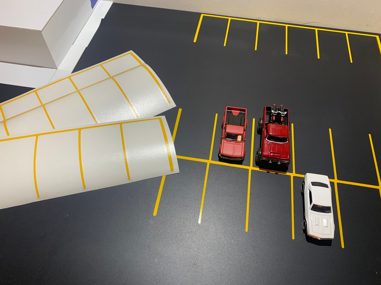 Hot Wheels Matchbox Parking lot stripes COLORS Etsy