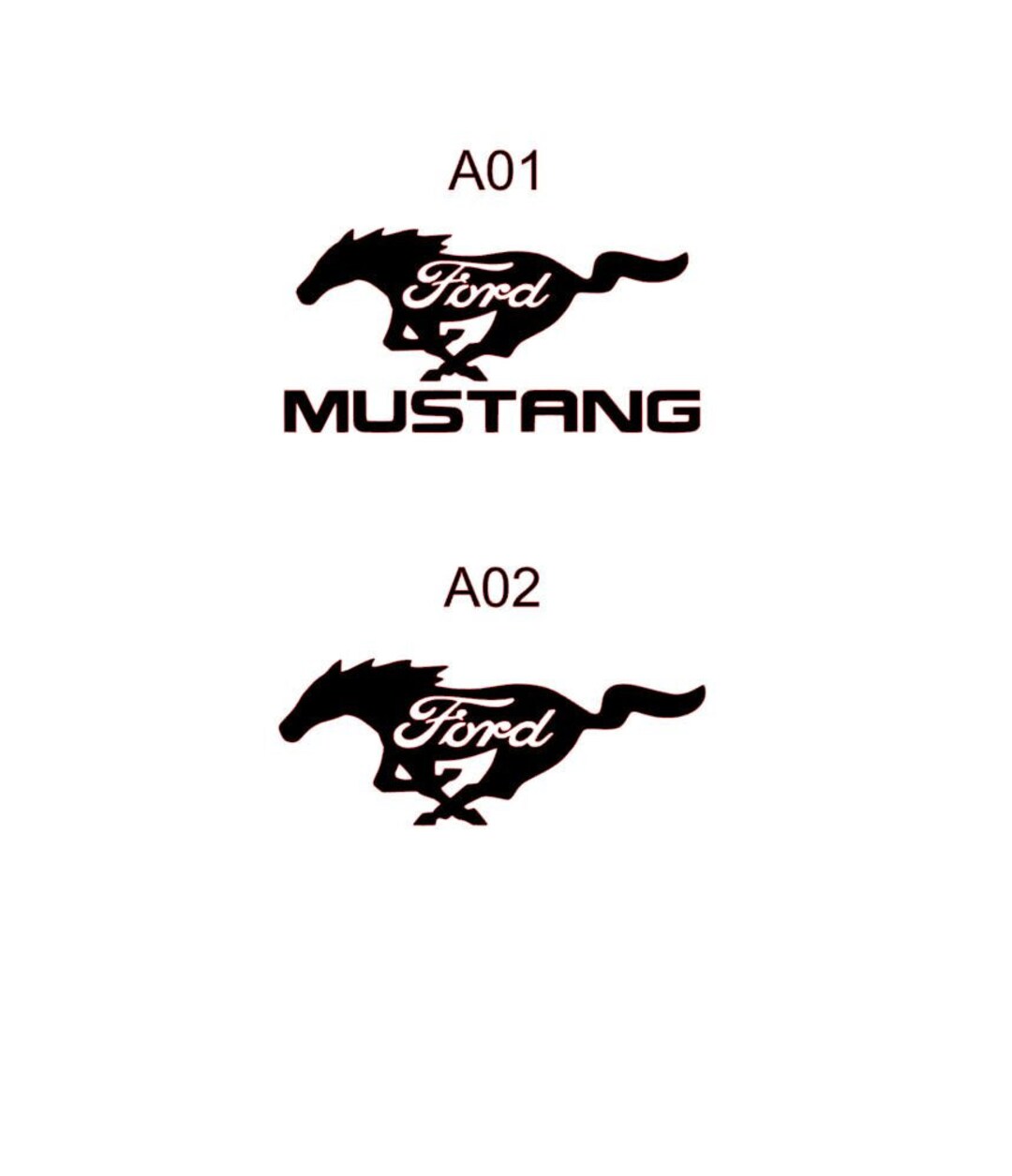 Ford Mustang Decal Etsy
