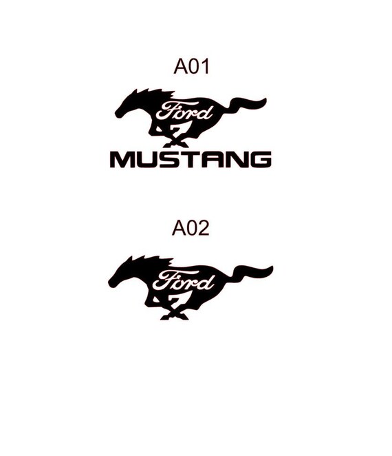 Ford Mustang Decal Etsy
