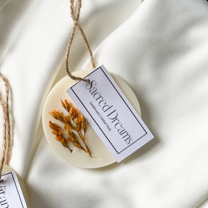 Sandalwood Scented Drawer Freshener, Wax Melts For Warmer, Sachet Bags To Hang In Closet, Wax Melt Room Decor Air Freshener, Wax Sachet Gift