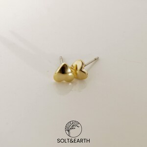 Heart Stud Earrings For Her Gold Heart Earring Studs Minimalist Tiny Stud Earrings Valentines Day Gift