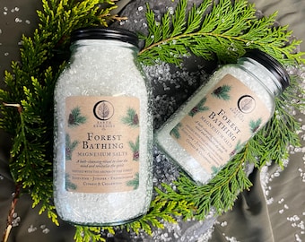Forest Bathing Magnesium Bath Salts: Pine & Frankincense - Bath Ritual